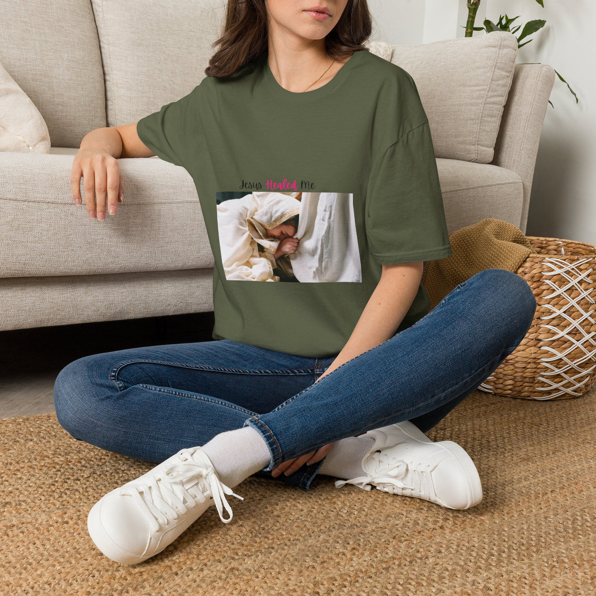 Jesus Heals Cotton T shirt