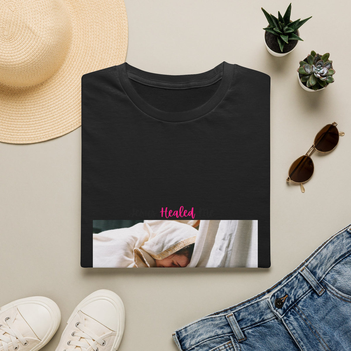 Jesus Heals Cotton T shirt