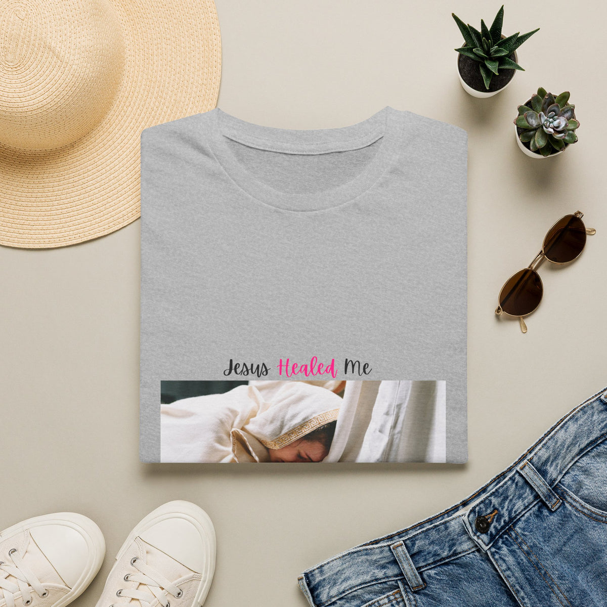 Jesus Heals Cotton T shirt
