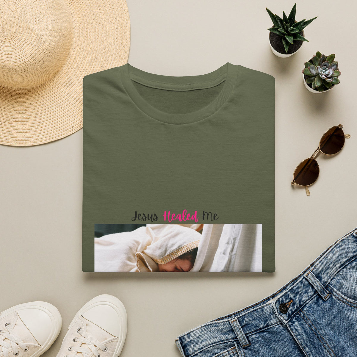 Jesus Heals Cotton T shirt