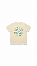Graphic Cotton Tee With Sun Motif