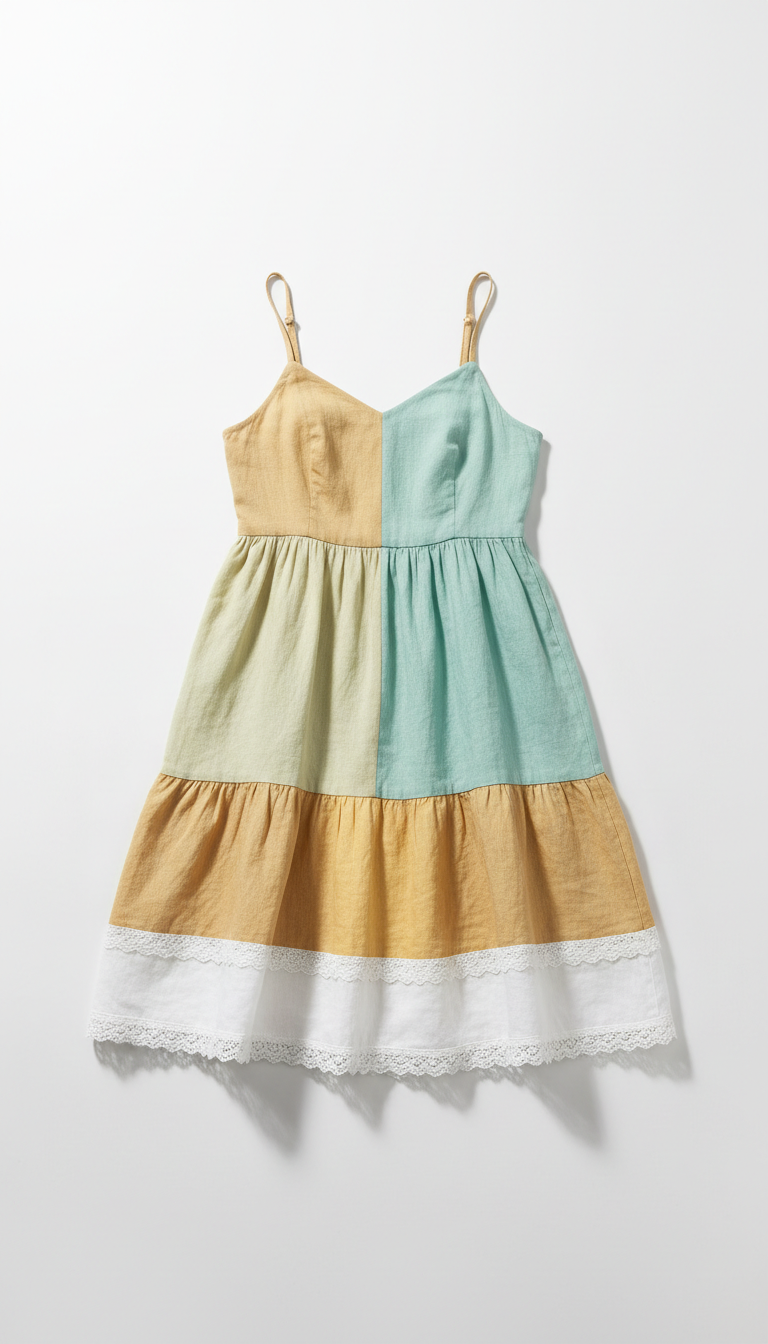 Linen Sundress With Adjustable Straps